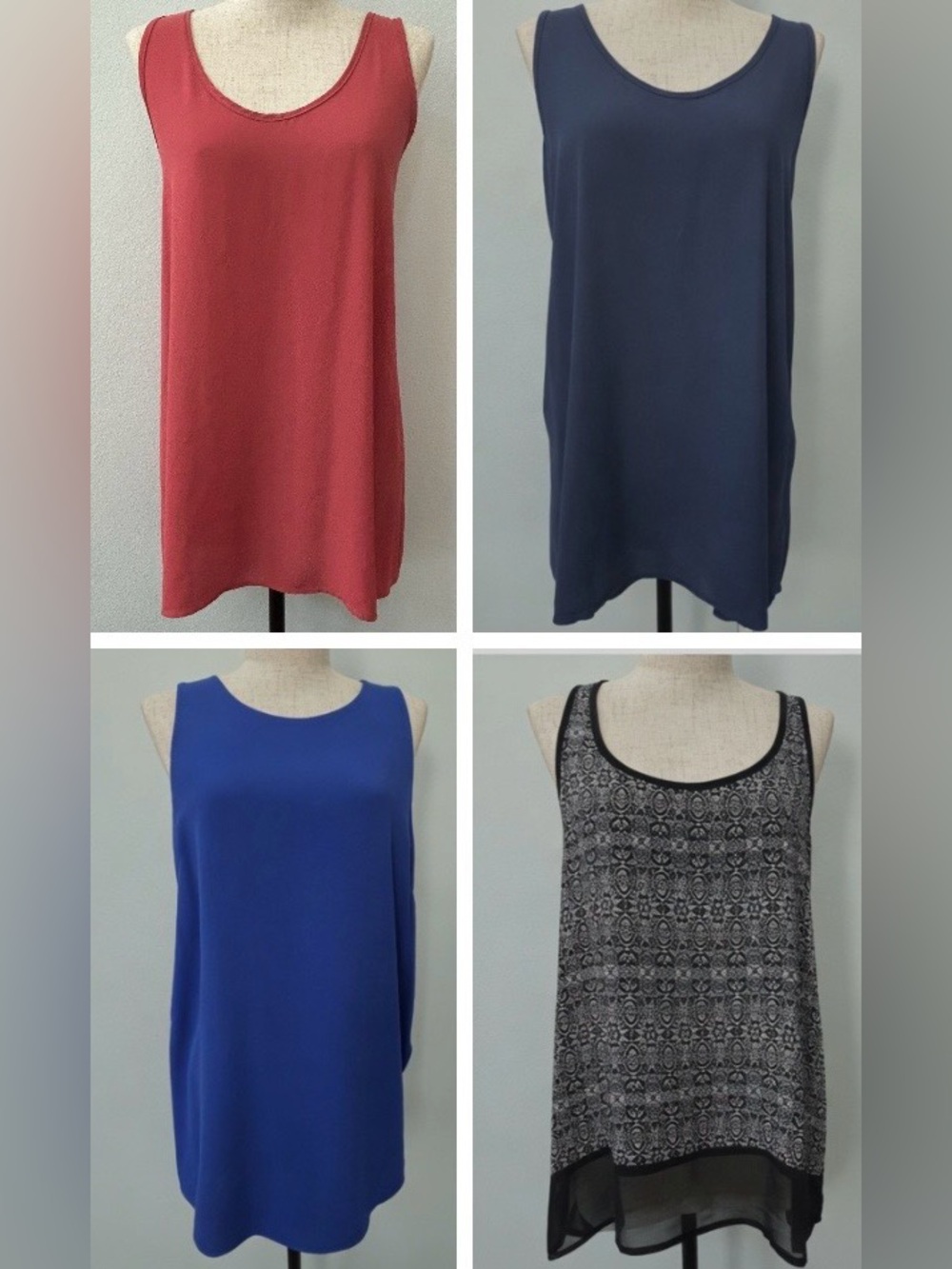 4 women’s tank top lot ASTR + Soprano + Socialite - size M